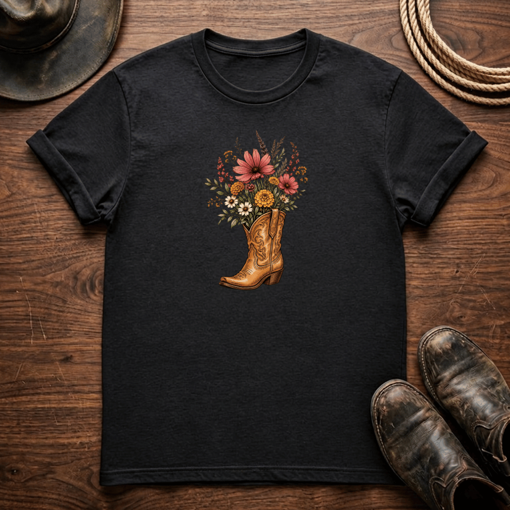 Flowers In My Boot T-Shirt