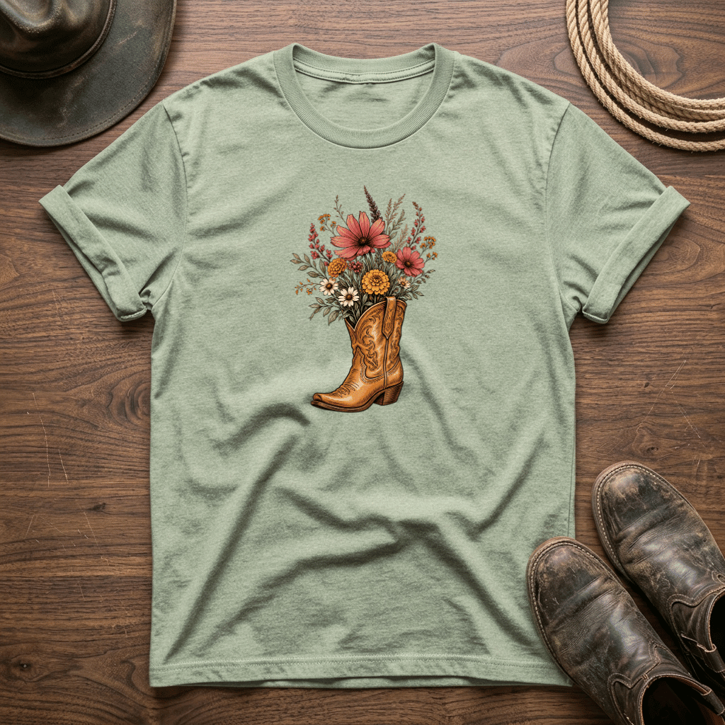 Flowers In My Boot T-Shirt