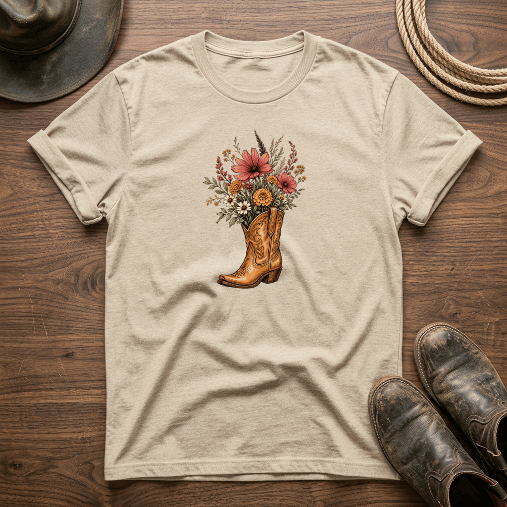 Flowers In My Boot T-Shirt