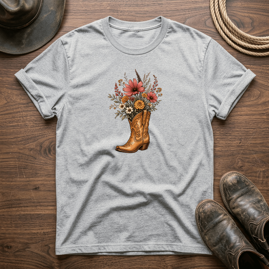 Flowers In My Boot T-Shirt