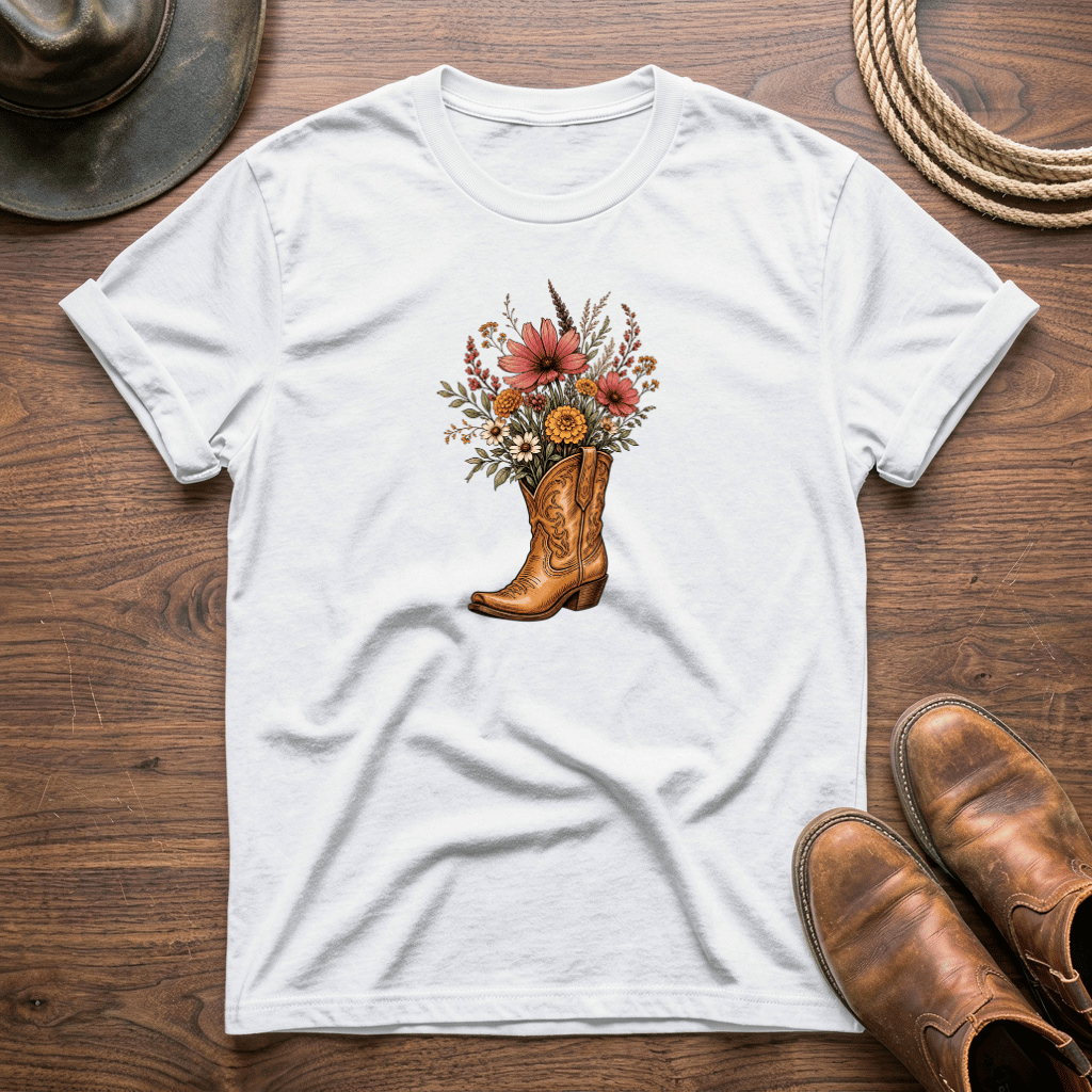 Flowers In My Boot T-Shirt